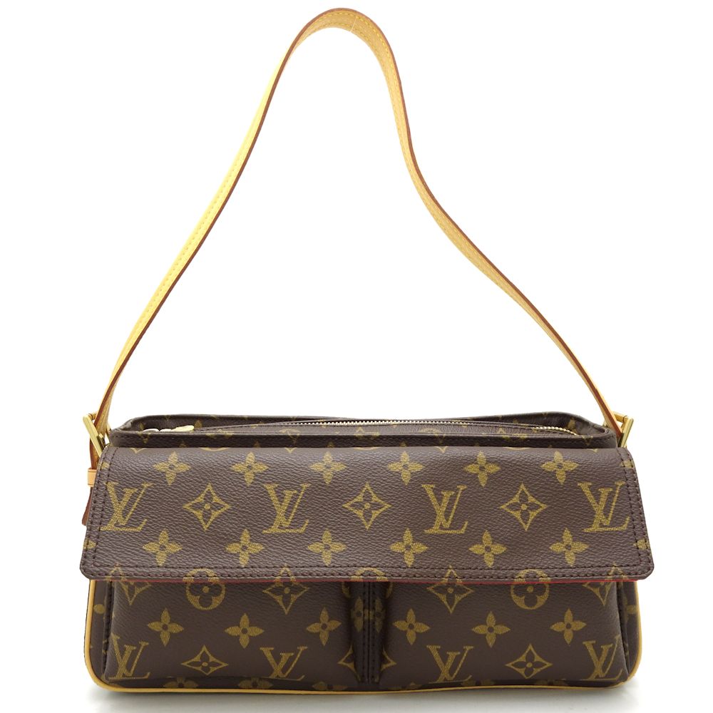 Louis Vuitton Monogram MM Shoulder Bag Brown