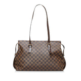 Louis Vuitton Damier Ebene Chelsea Tote Bag Shoulder Bag Brown