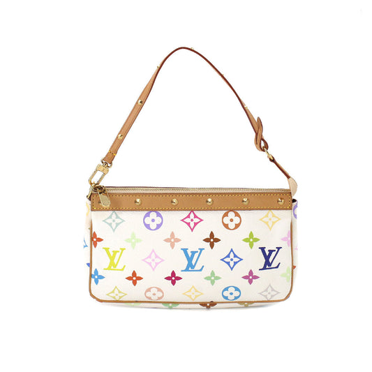 Louis Vuitton Monogram Multicolor Pochette Accessoire Hand Bag Bron
