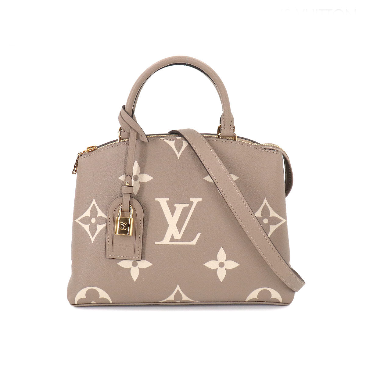 Louis Vuitton Bicolor Emplant Petit Palais PM Shoulder Bag Leather Tourtiere