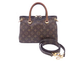 Louis Vuitton 2 Way Bag Monogram Pallas BB Handbag Shoulder Bag  Brown Monogram Canvas