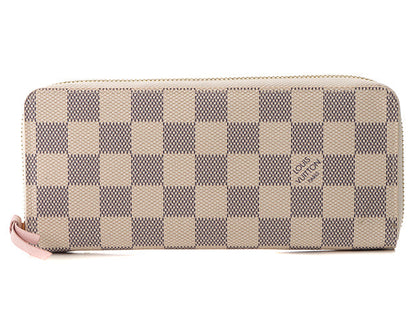 Louis Vuitton Round Long Wallet Portefeuille Clemence Azure