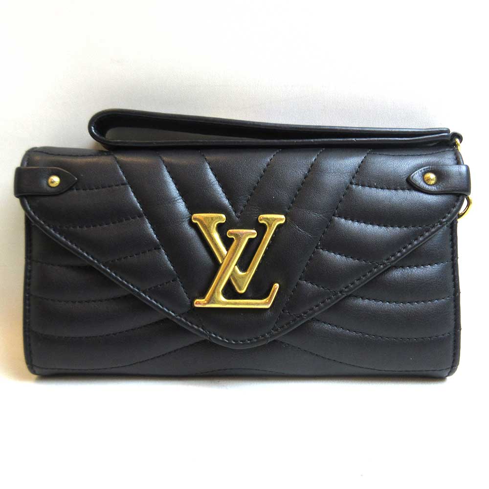 Louis Vuitton Wave Long Wallet Noir Black