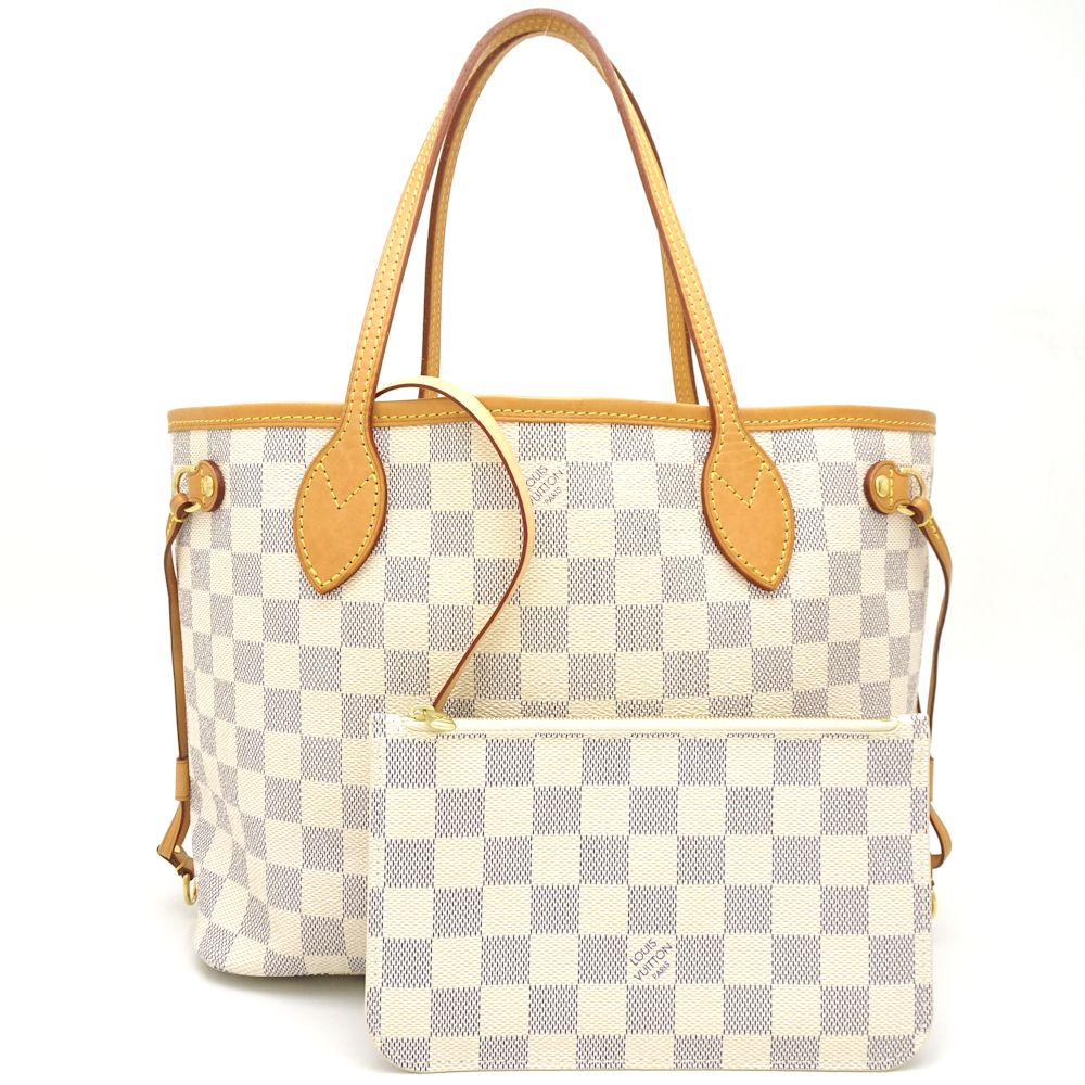 Louis Vuitton Damier Azur Neverfull PM Tote Bag