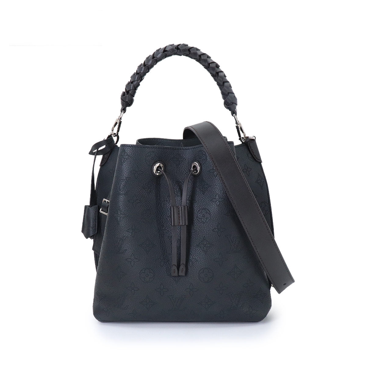 Louis Vuitton Mahina Muria 2 Way Hand Shoulder Bag Leather Noir
