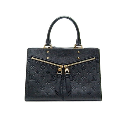 Louis Vuitton Three PM Hand Bag Monogram Implant Noir Black