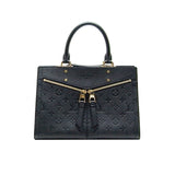 Louis Vuitton Three PM Hand Bag Monogram Implant Noir Black