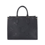 Louis Vuitton Monogram Implant Onthego MM 2 Way Tote Shoulder Bag Rfid Noir