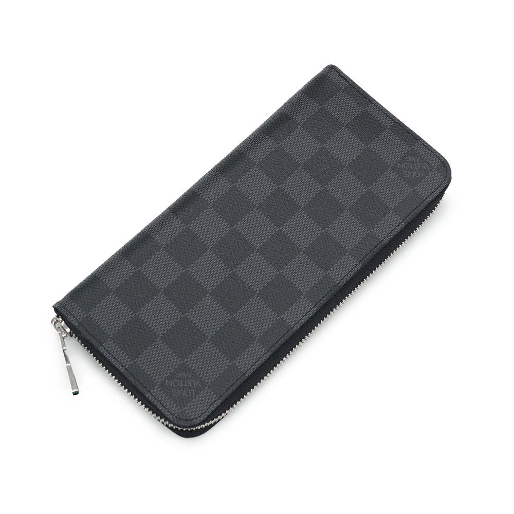Louis Vuitton Zippy Wallet Vertical Damier Graphite Black Gray