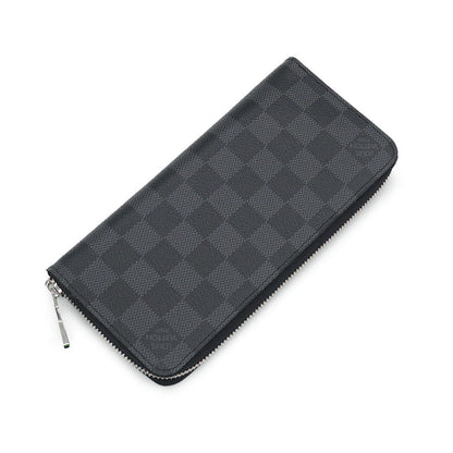 Louis Vuitton Zippy Wallet Vertical Damier Graphite Black Gray