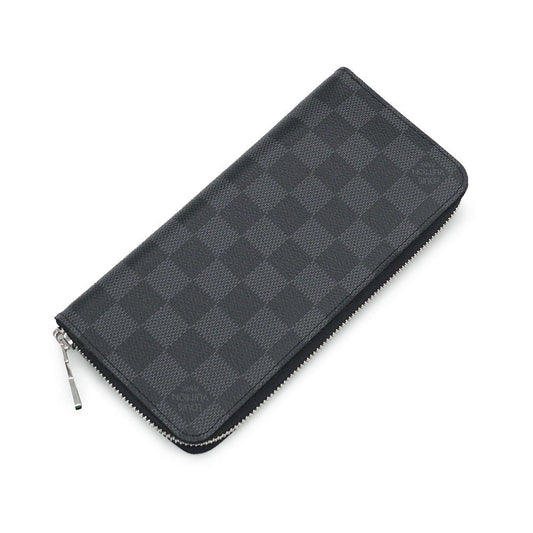 Louis Vuitton Zippy Wallet Vertical Damier Graphite Black Gray