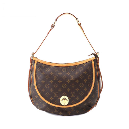 Louis Vuitton Monogram Tulum GM Shoulder Bag Brown Gold Hardware