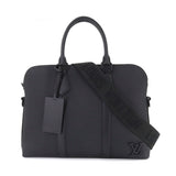 Louis Vuitton Aerogram Takeoff Shoulder Bag Leather Black