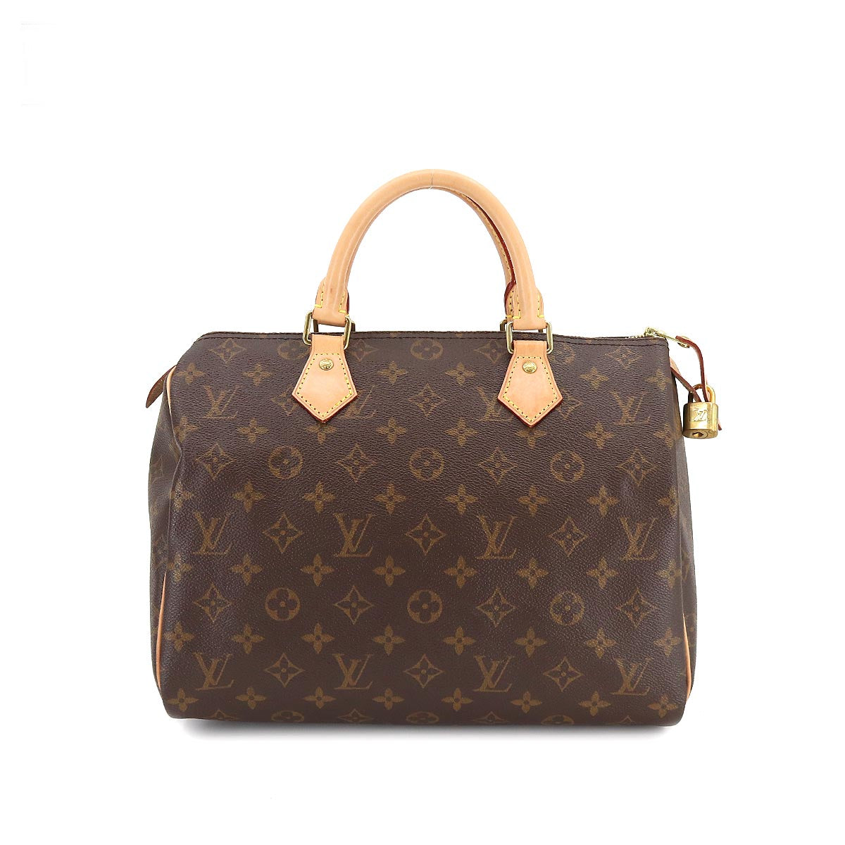 Louis Vuitton Monogram Speedy 30 Hand Bag Brown Rfid Gold Hardware