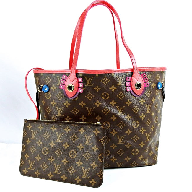 Louis Vuitton Monogram Neverfull MM Totem Tote Bag