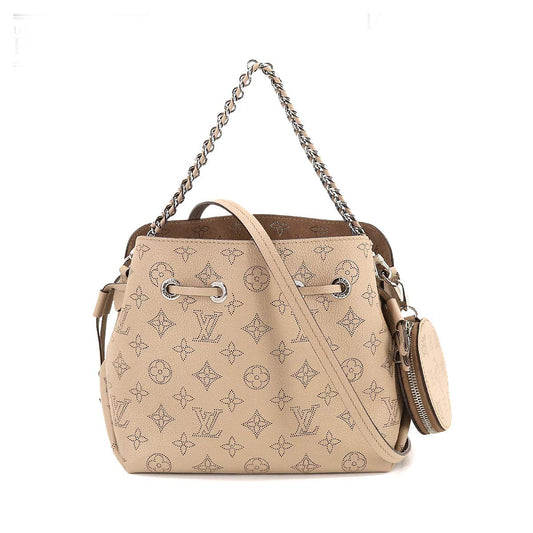 Louis Vuitton Mahina Bella Shoulder Bag Leather Galle Creme