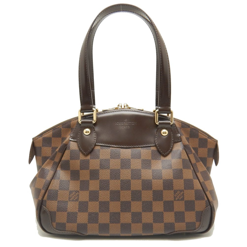 Louis Vuitton Damier Verona PM Shoulder Bag Brown