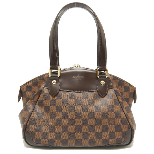 Louis Vuitton Damier Verona PM Shoulder Bag Brown