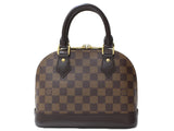 Louis Vuitton Alma BB Handbag Shoulder Bag Damier Ebene Brown