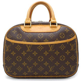 Louis Vuitton Monogram Trouville Handbag Brown