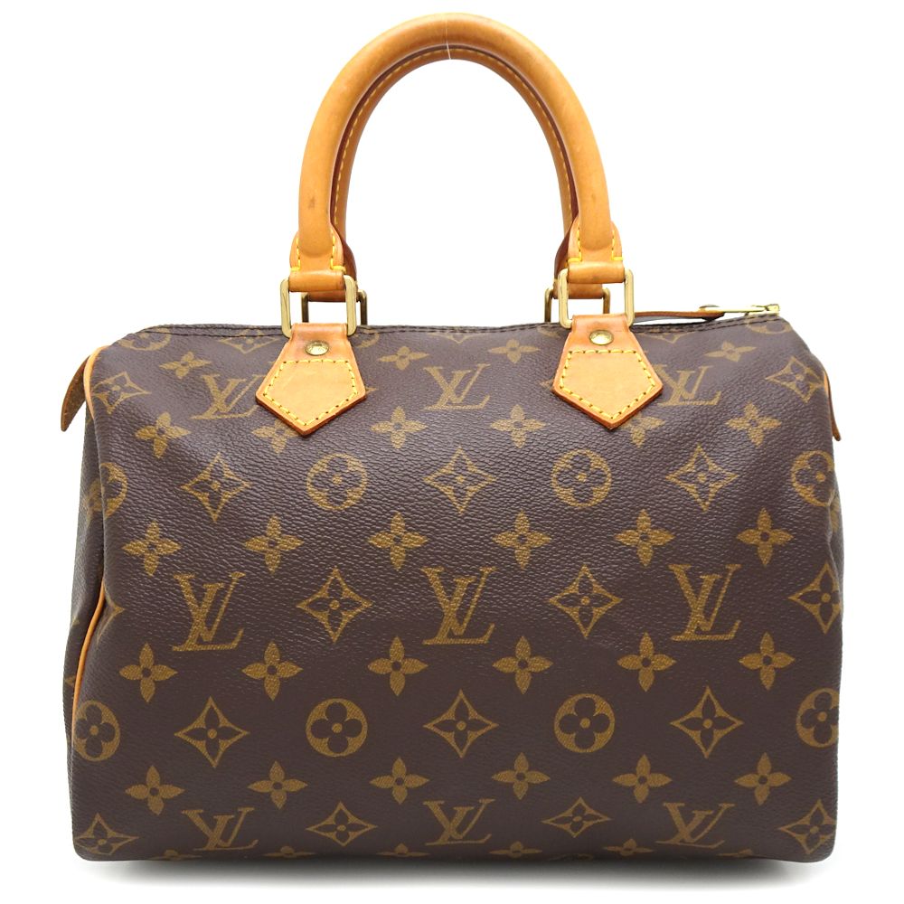 Louis Vuitton Monogram Speedy 25  Handbag Brown