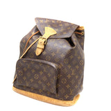 Louis Vuitton Montsouris GM Backpack Bag Monogram Canvas Brown