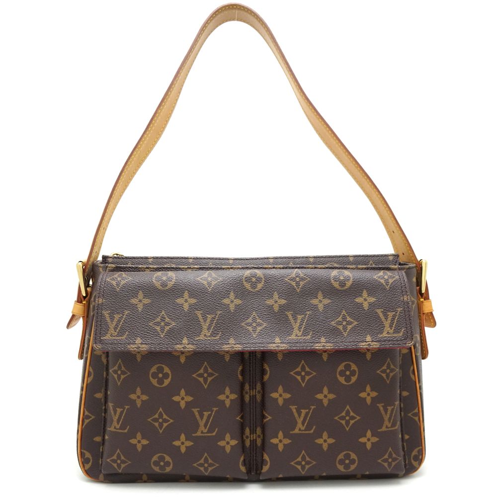 Louis Vuitton Monogram Viva Cite GM Shoulder Bag Brown
