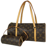 Louis Vuitton Papillon 30 Barrel Bag Handbag Monogram Brown
