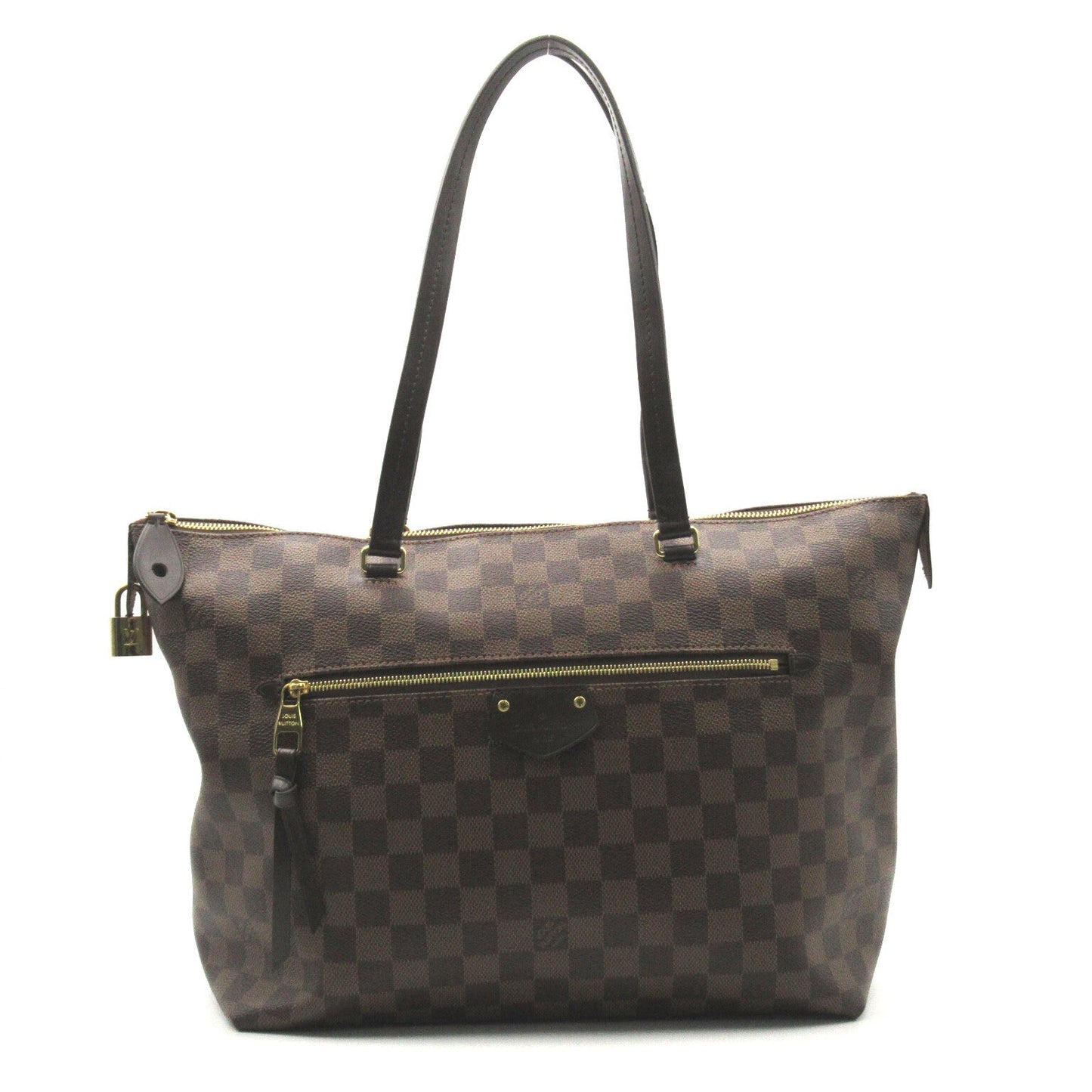Louis Vuitton Jena MM Tote Bag PVC Coated Canvas Leather Damier