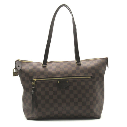 Louis Vuitton Jena MM Tote Bag PVC Coated Canvas Leather Damier