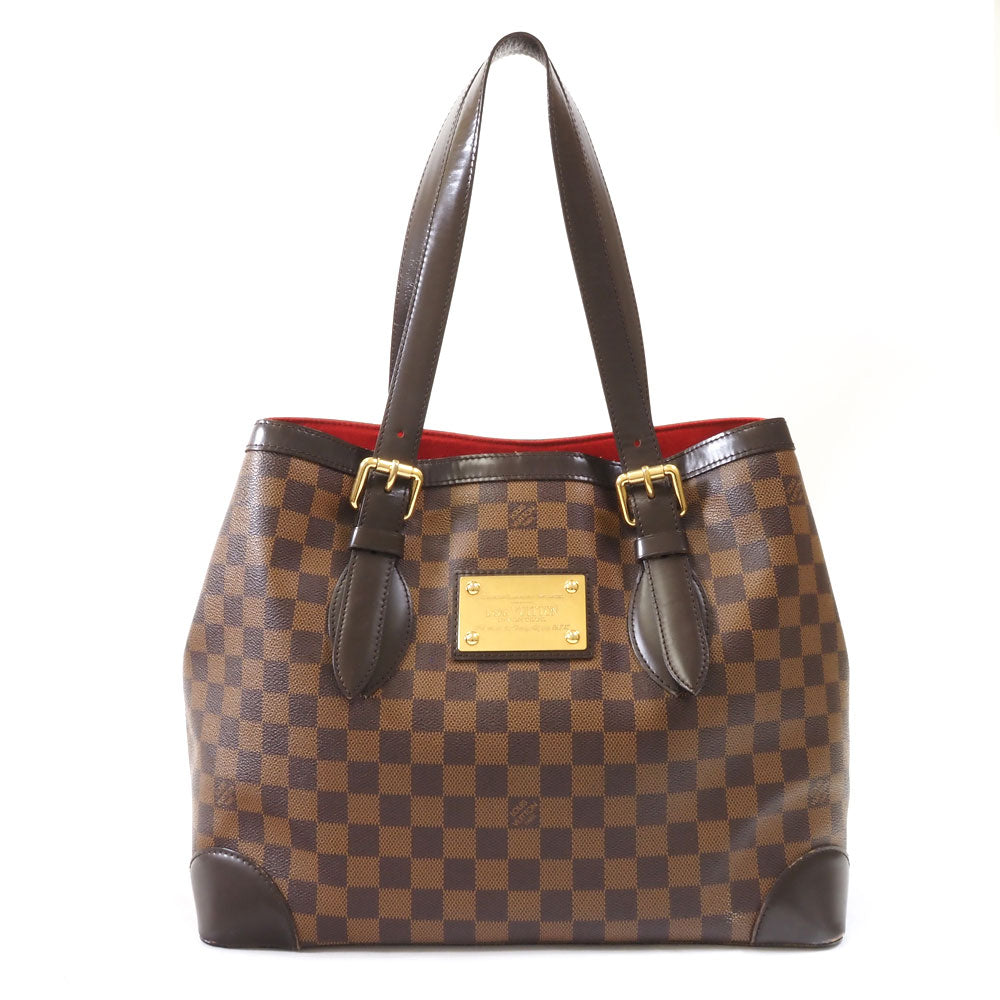Louis Vuitton Hampstead MM Tote Bag Damier Ebene Brown