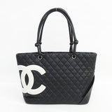Chanel Cambon Line Large Tote Bag Shoulder Black