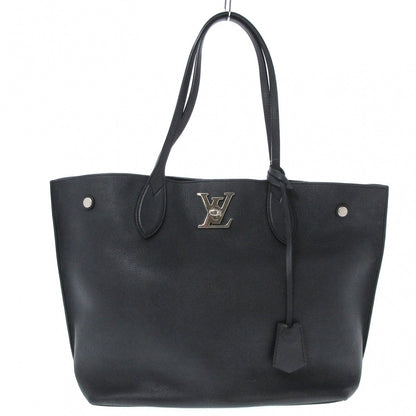 Louis Vuitton Lock Me Go Tote Bag Noir Grain Calf Leather