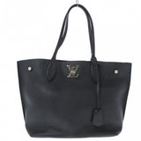 Louis Vuitton Lock Me Go Tote Bag Noir Grain Calf Leather