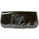Louis Vuitton Pochette Soby Clutch Enamel Vernis Patent Leather Blue