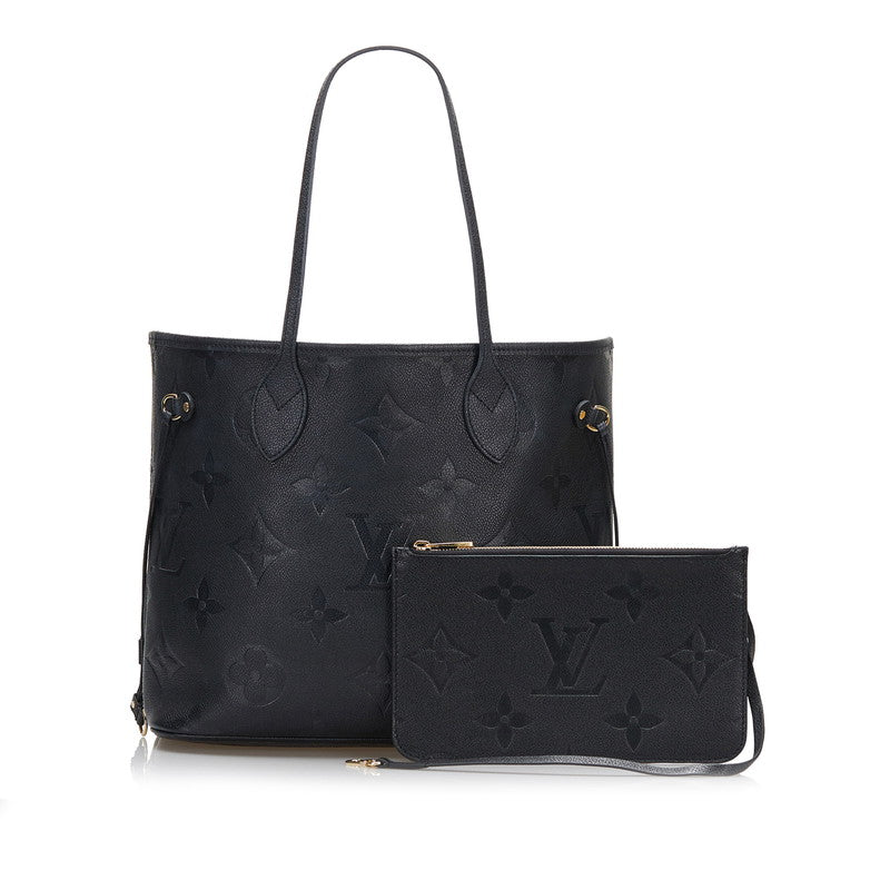 Louis Vuitton Monogram Emplant Neverfull MM Tote Bag