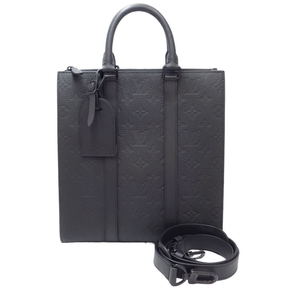 Louis Vuitton Sac Plat Shoulder Bag Monogram Noir Black