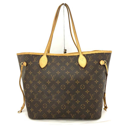 Louis Vuitton Neverfull MM Tote Bag Monogram Leather Brown Shopping Bag