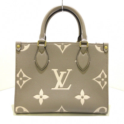 Louis Vuitton On The Go PM Handbag Tourtrail Creme Embossed