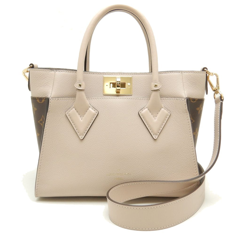 Louis Vuitton On My Side PM Handbag Greige Creme