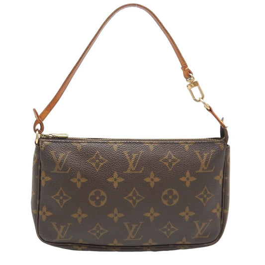 Louis Vuitton Monogram Pochette Accessoire Handbag Accessory Pouch Brown
