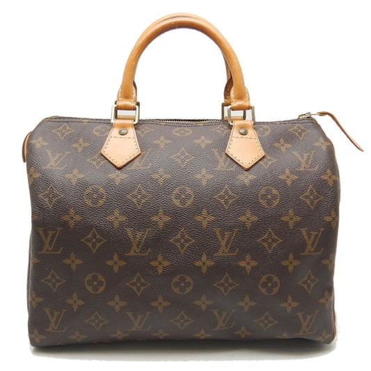 Louis Vuitton Monogram Speedy 30  Handbag Brown