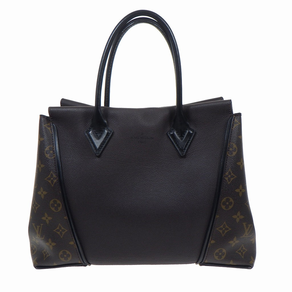 Louis Vuitton Tote W PM Handbag Cuir Orfevre Leather Brown