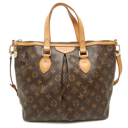 Louis Vuitton Monogram  Palermo PM Tote Bag Brown