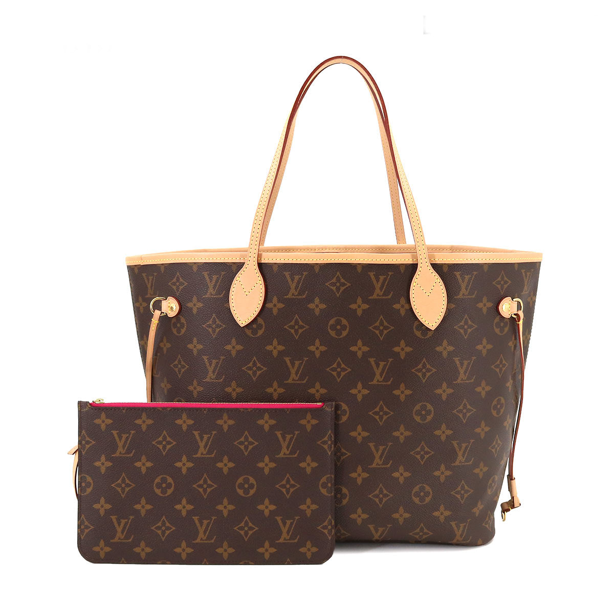 Louis Vuitton Monogram Neverfull MM Tote Bag Brown