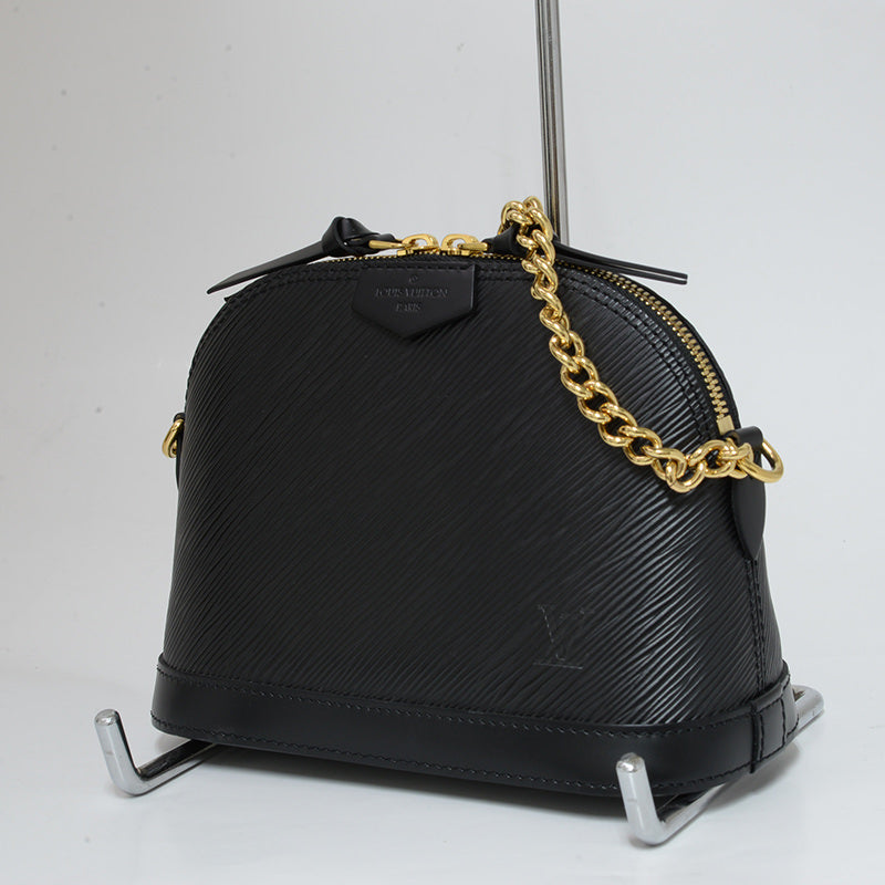 Louis Vuitton Alma Mini Chain Epi Noir Black