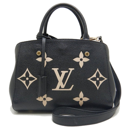 Louis Vuitton Montaigne BB Bicolor Monogram Emplant Noir Black