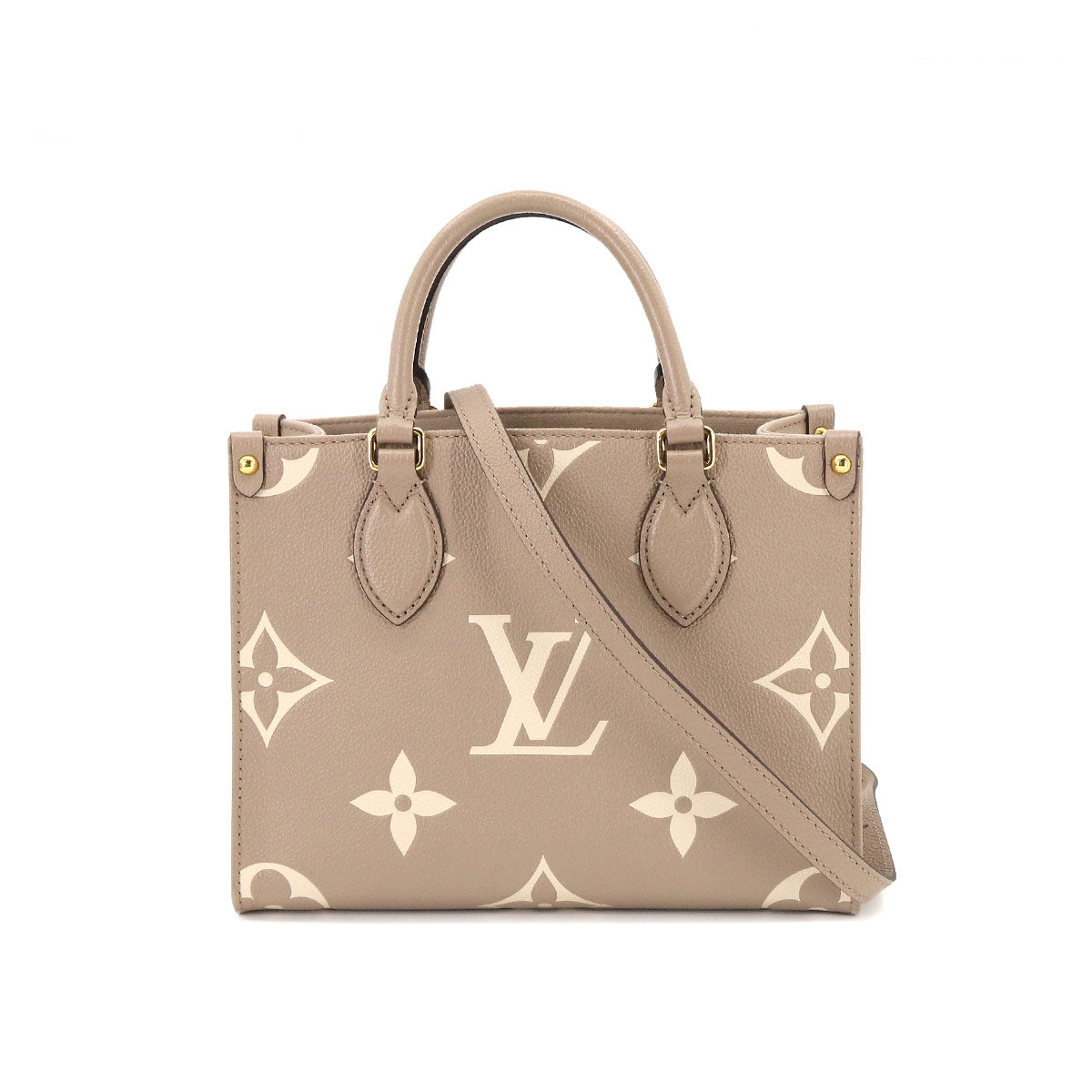 Louis Vuitton Bicolor Monogram Implant Onthego PM 2 Way Tote Shoulder Bag