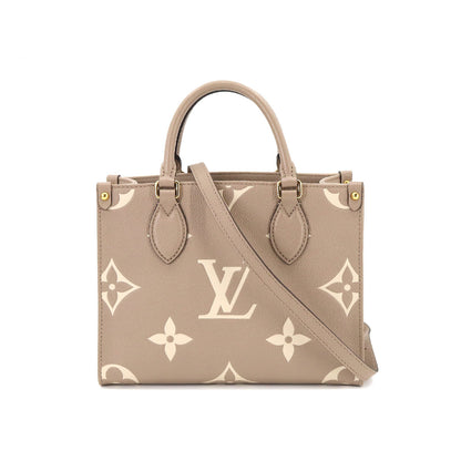 Louis Vuitton Bicolor Monogram Implant Onthego PM 2 Way Tote Shoulder Bag