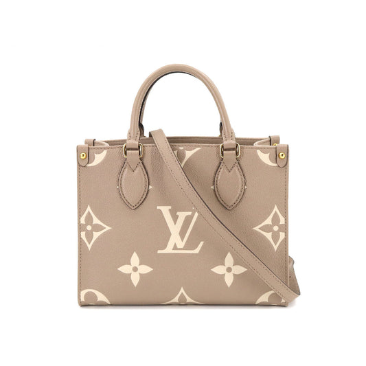 Louis Vuitton Bicolor Monogram Implant Onthego PM 2 Way Tote Shoulder Bag